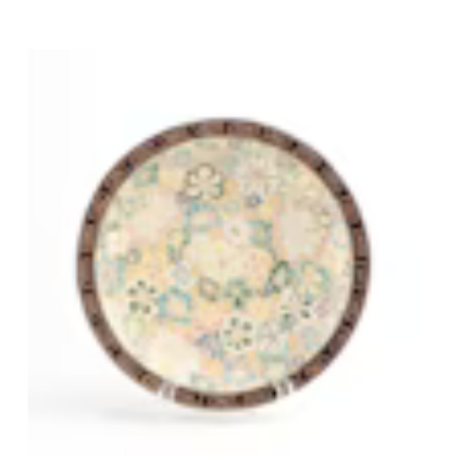 Item #80 Vietnamese Floral Ceramic Decorative Fruit Bowl