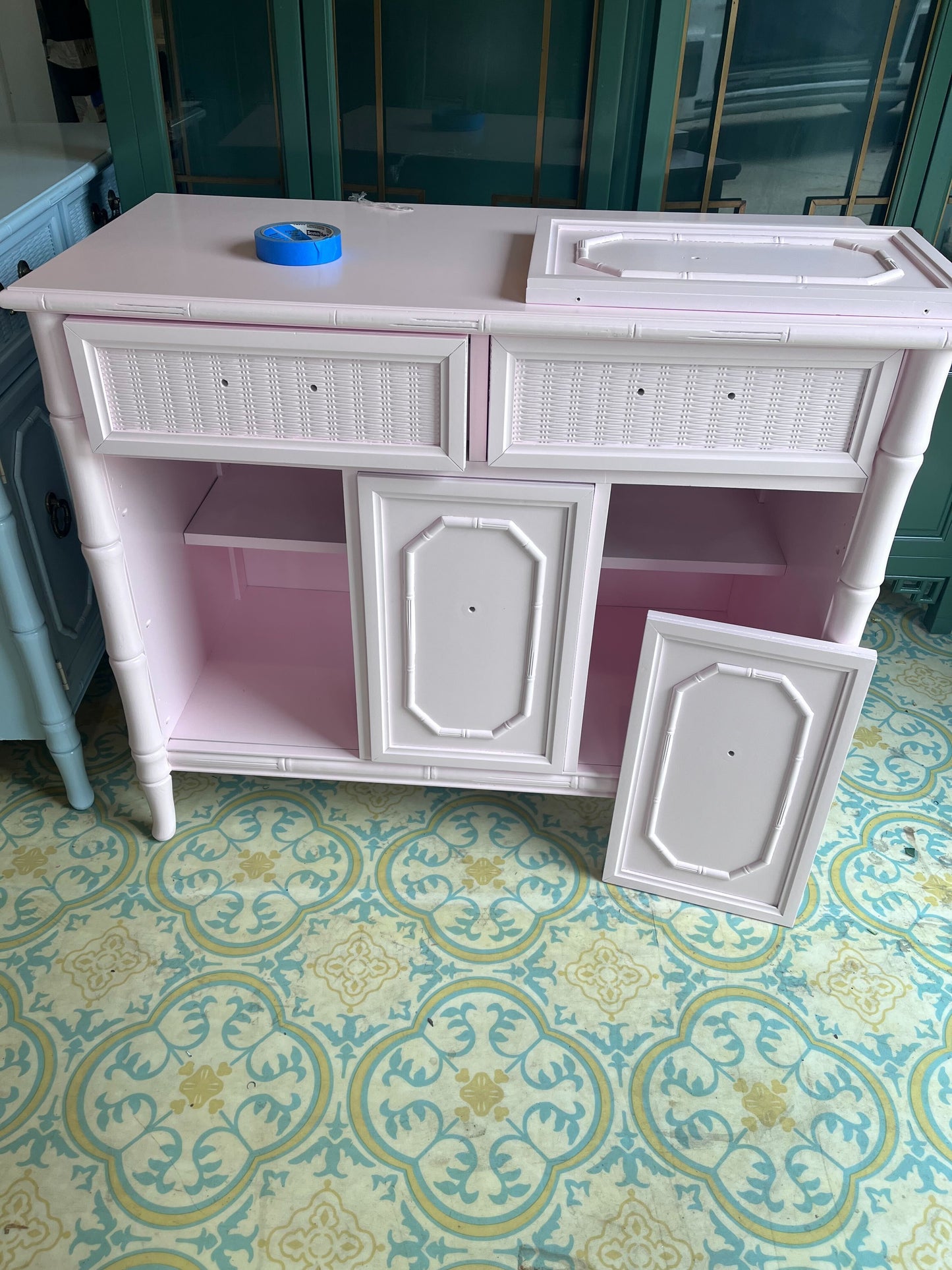 Item 185 - Small Pink Dresser