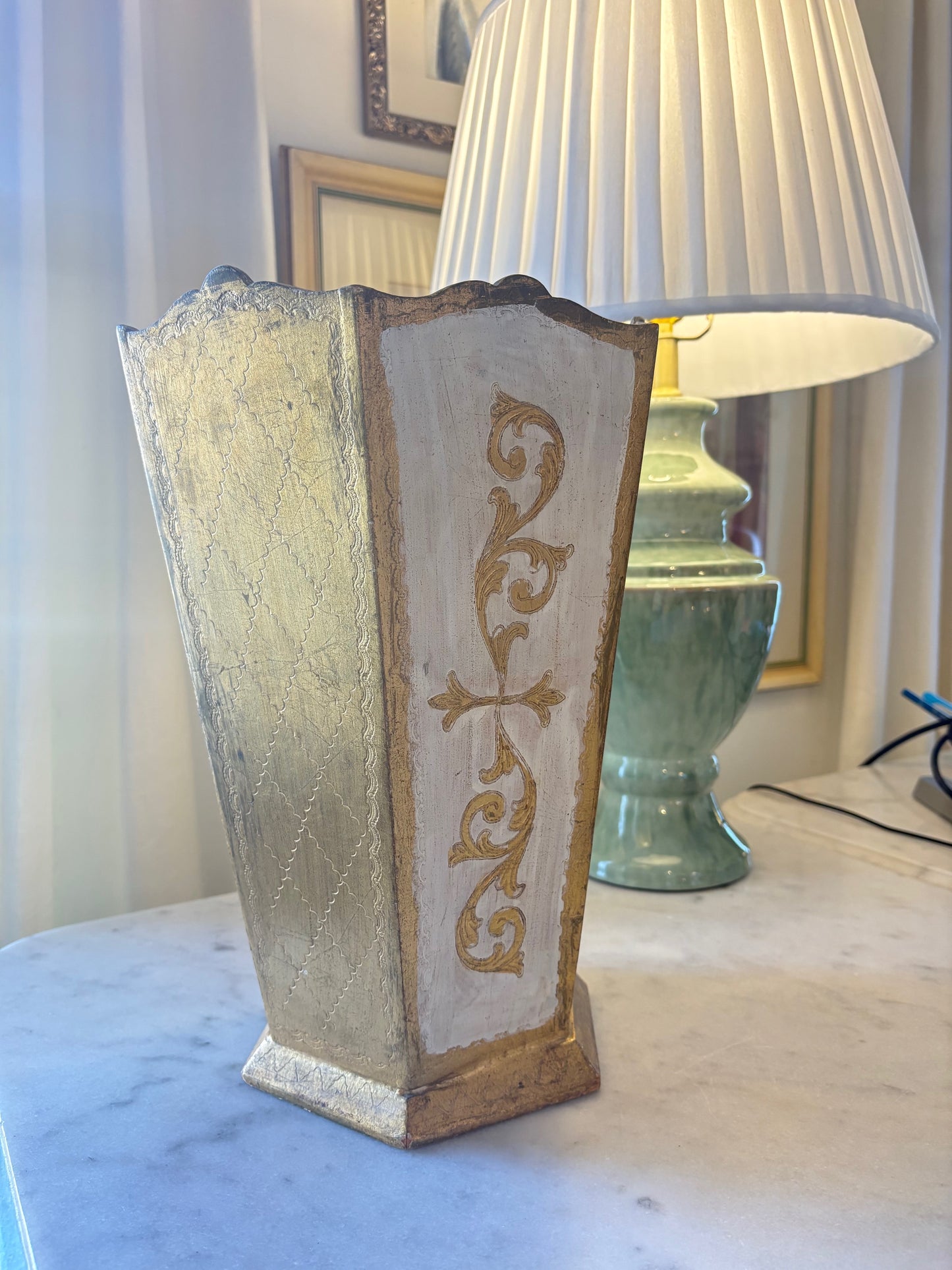 Item #70 Florentine Waste Basket