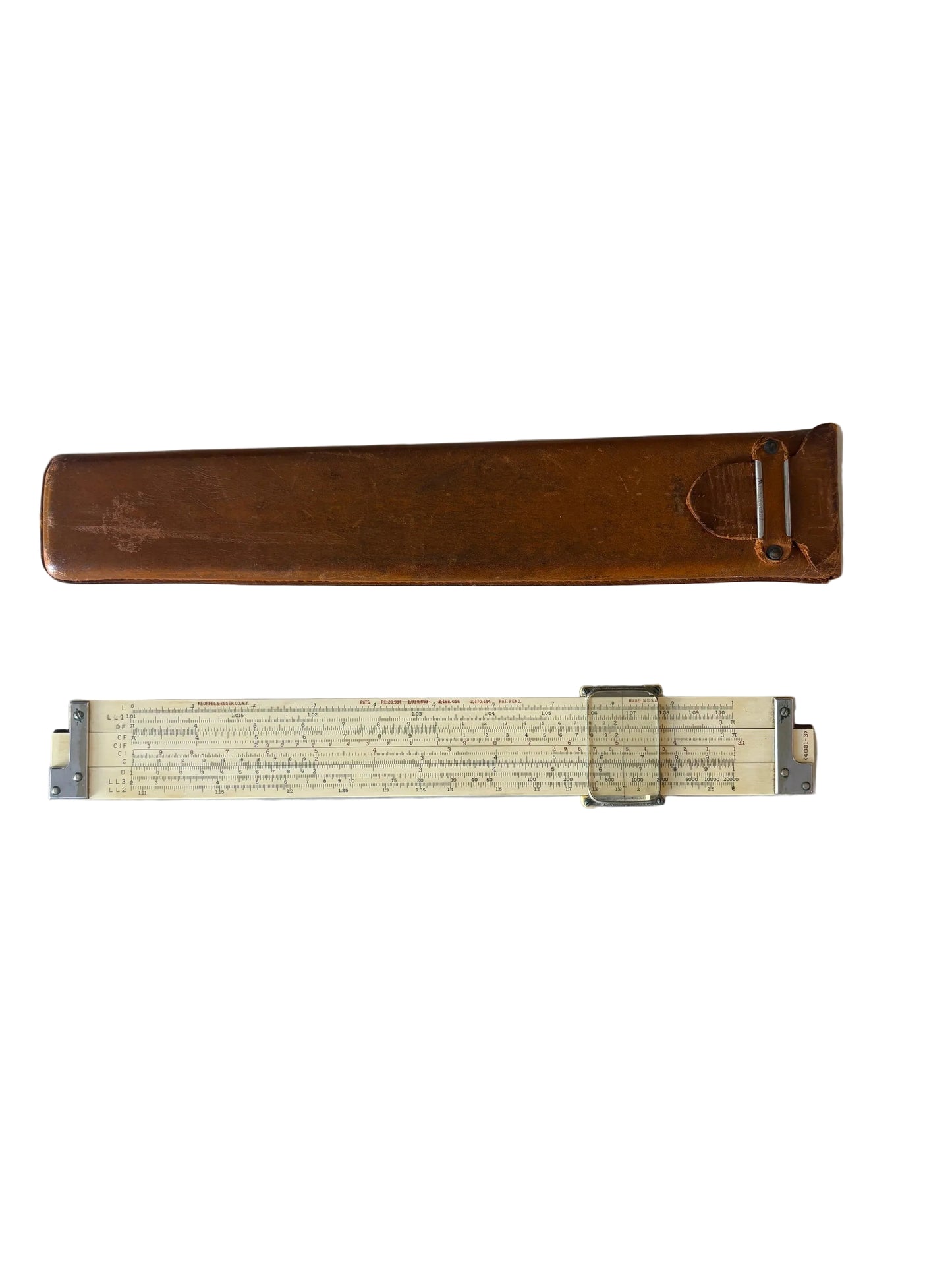 Item #72 Lafayette Vectorlog Slide Ruler F-686 Japan With Leather Case