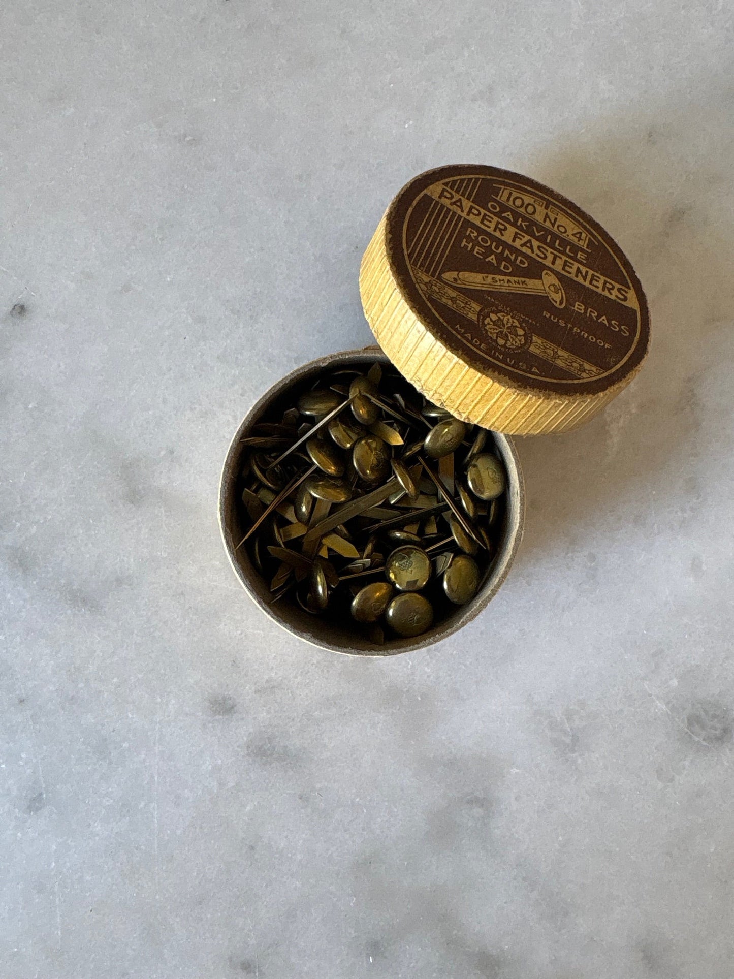 Item #81 Vintage Brass Paper Fastners