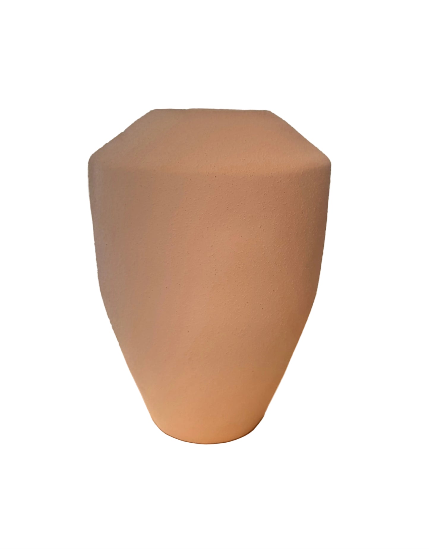 Item #939 White Ceramic Textured Vase