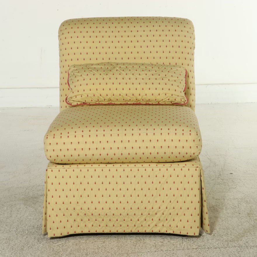 Item #854 Sherrill Furniture Skirted Slipper Chair