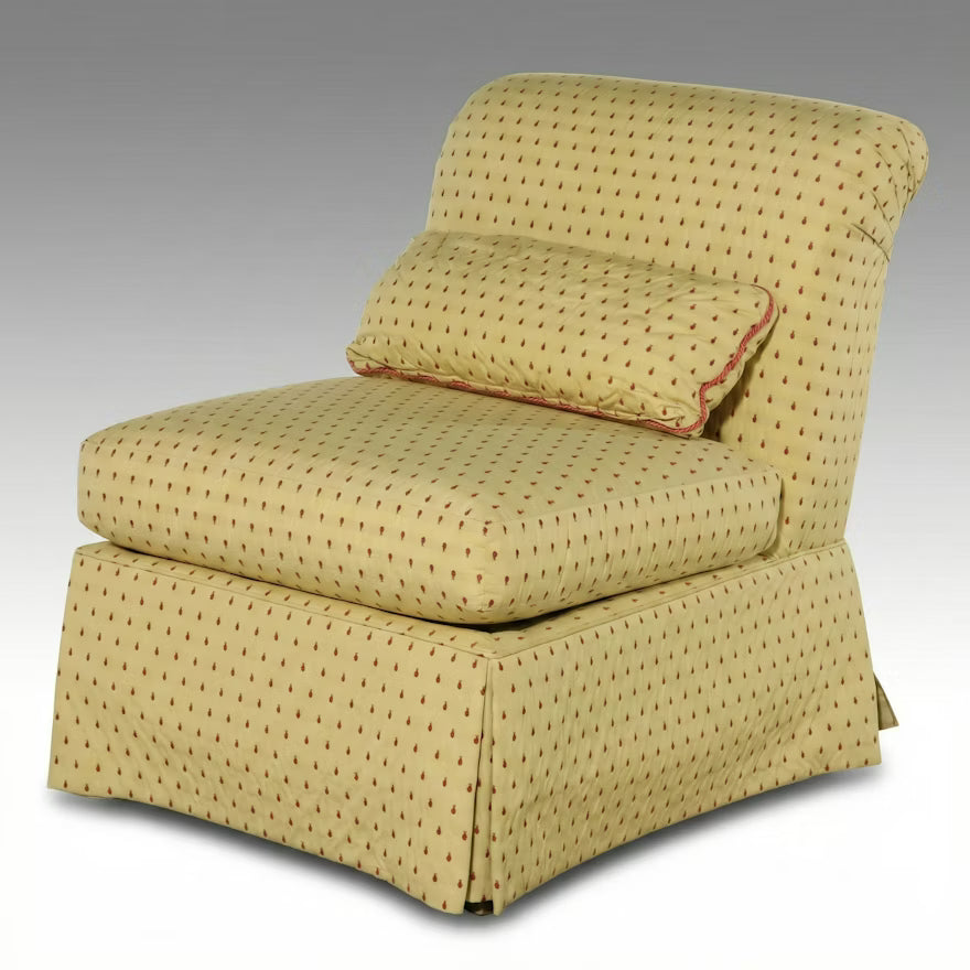 Item #854 Sherrill Furniture Skirted Slipper Chair