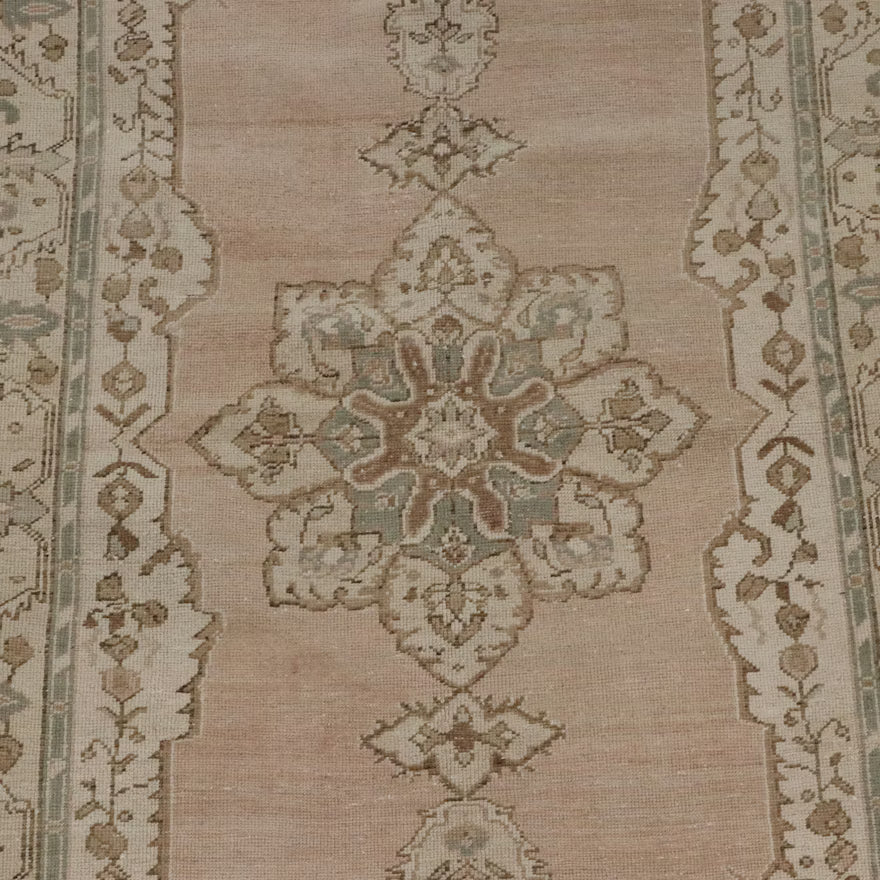 Item #825 4'7 x 8'7 Hand-Knotted Turkish Oushak Area Rug