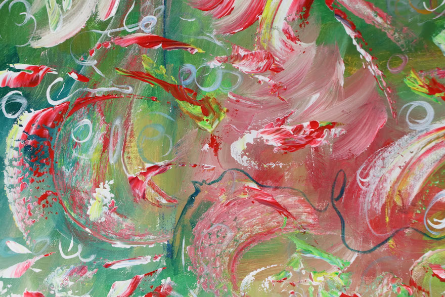 Item #783 Saul Gefen Abstract Acrylic Painting