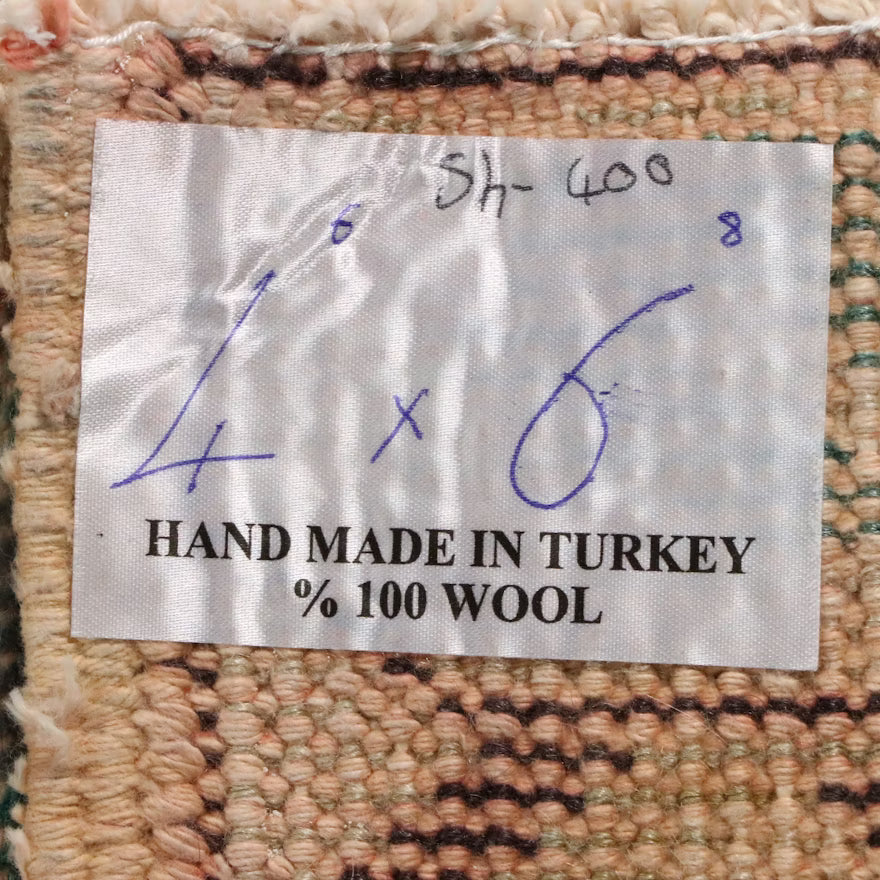 Item #847 Hand Knotted Turkish Oushak Konya Style Area Rug 4'6' x 7'2'