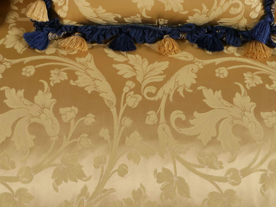 Item #791 Neoclassical Gold Loveseat Sofa