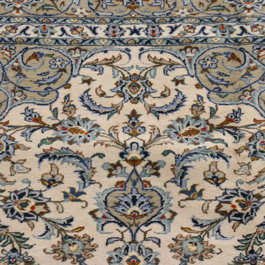 Item #768 7'2 x 10'9 Hand-Knotted Persian Nain Area Rug