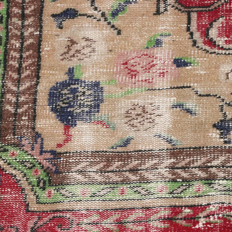 Item #838 5'6 x 9'2 Hand-Knotted Turkish Oushak Area Rug