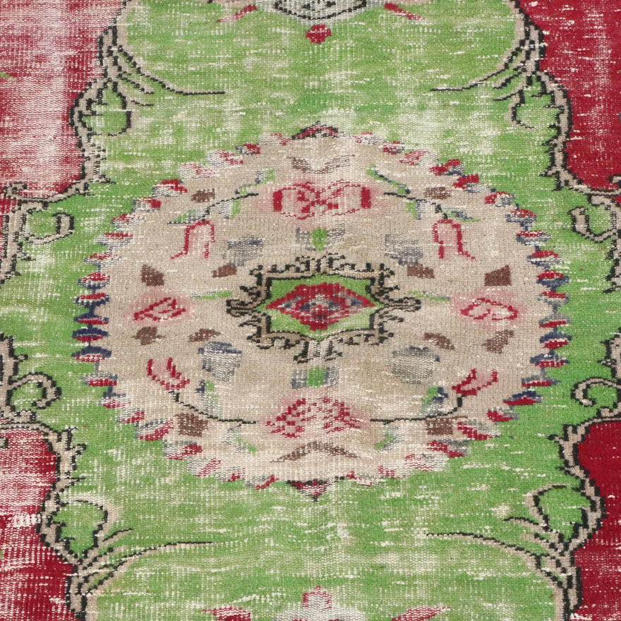 Item #838 5'6 x 9'2 Hand-Knotted Turkish Oushak Area Rug