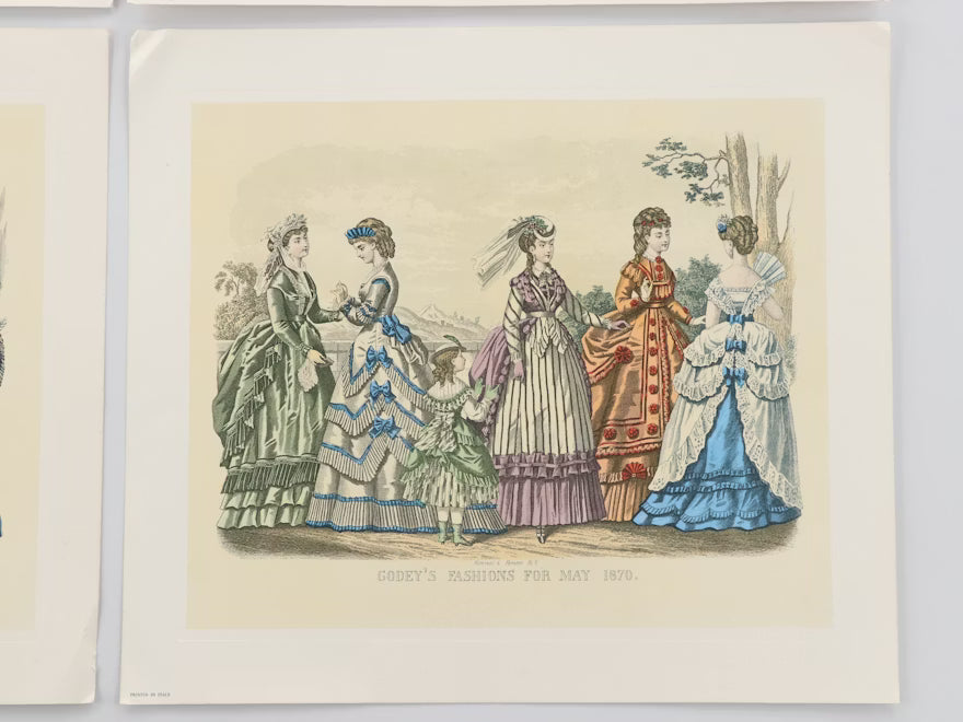 Item #778 After Kimmel and Foster "Godey’s Fashion" Digital Prints, Unframed