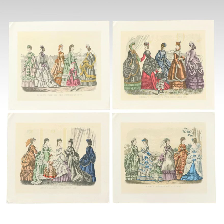 Item #778 After Kimmel and Foster "Godey’s Fashion" Digital Prints, Unframed