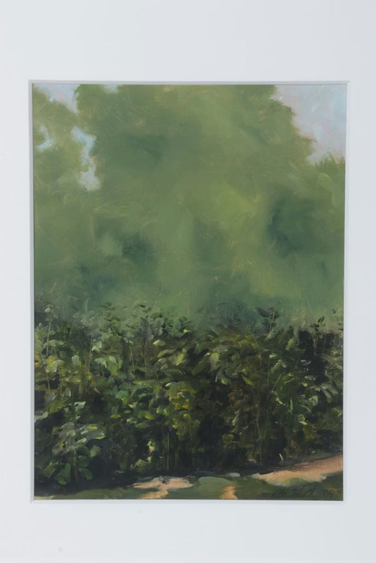 Item #27 Peter Schroth Oil Painting "Jen's Garden", 1999, Unframed 10"x13"