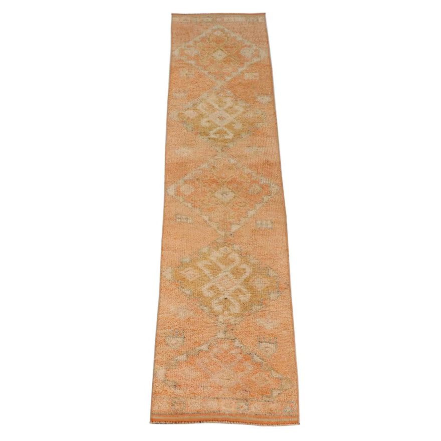 Item #824 2'3 x 10'9 Hand-Knotted Turkish Oushak Runner Rug