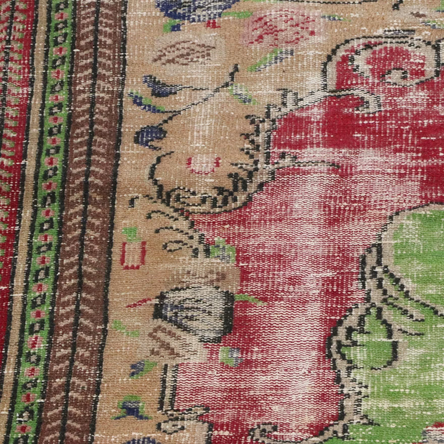 Item #838 5'6 x 9'2 Hand-Knotted Turkish Oushak Area Rug