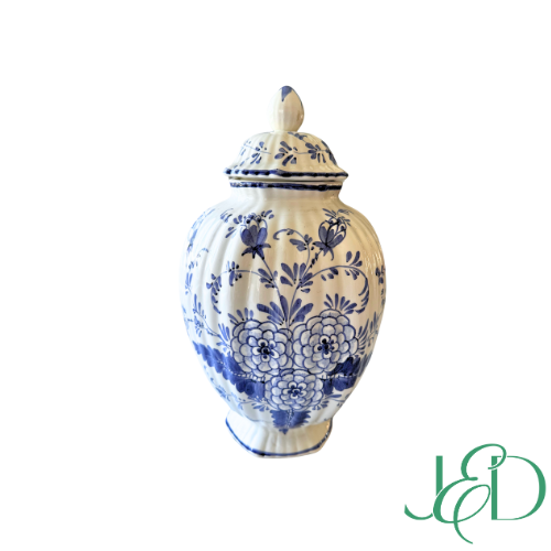 Antique Blue and White Ginger Jar