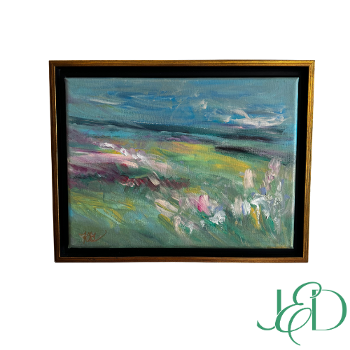 Custom Framed Acrylic Painting by Artist Kim Greene Art