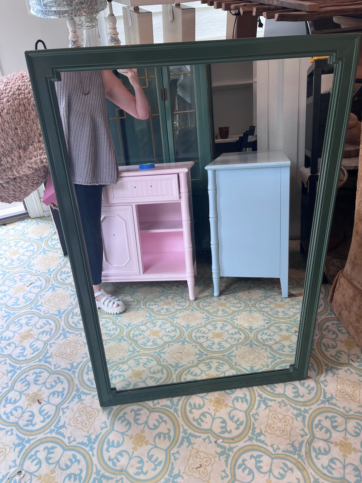 Item #173 Hunter Green Mirror