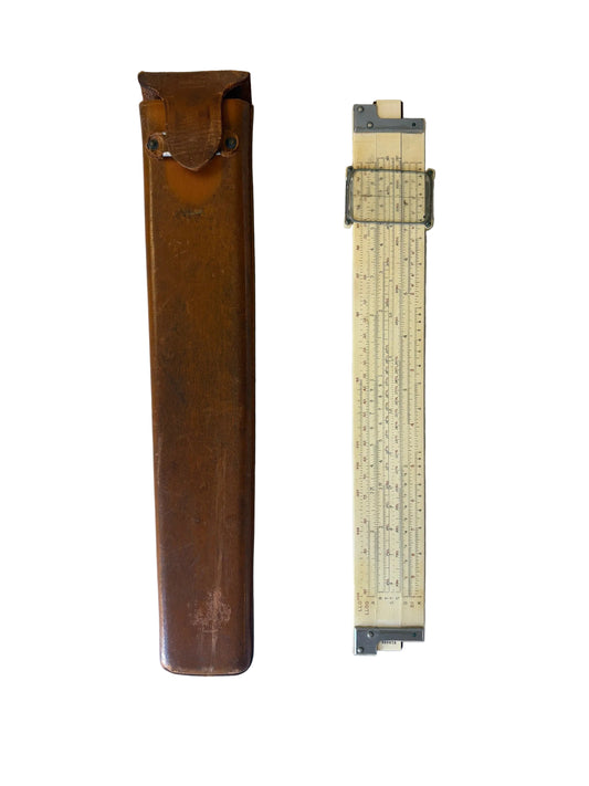 Item #72 Lafayette Vectorlog Slide Ruler F-686 Japan With Leather Case