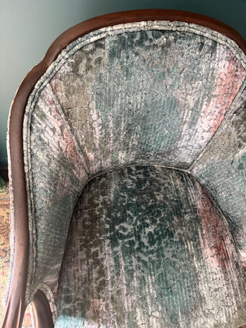 Item #46 Upholstered Velvet French Chair (Pair Available)