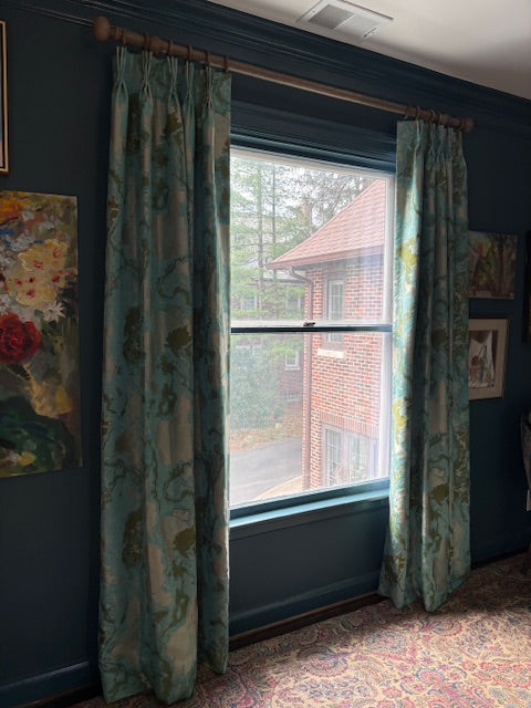 Item #40 Jadiete Drapery Pair of Window Panels (North Window) 85" Height