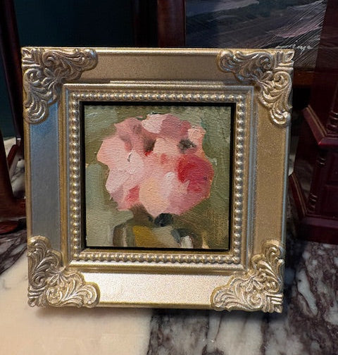 Item #16 Peonies 2.5"x2.5 by Jessica Green