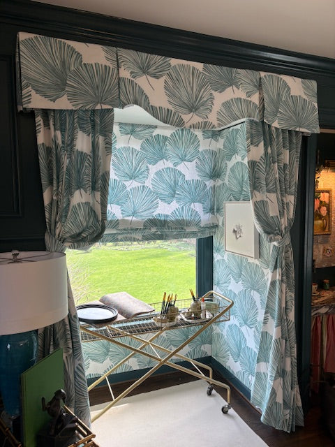 Item #43 Palmetto Drapery Panels (East Window) Single Width 85"