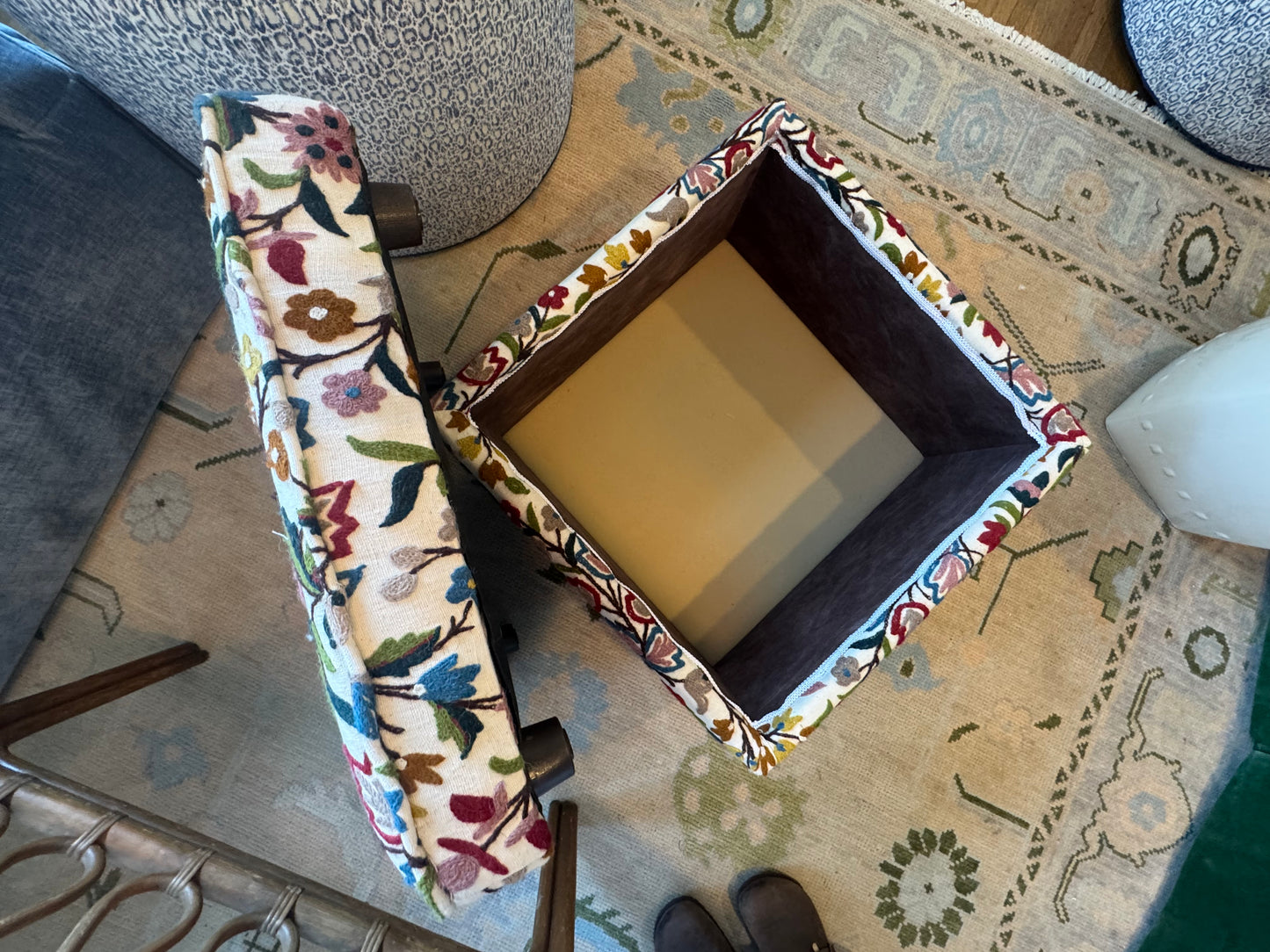Item 512 - Floral Ottoman