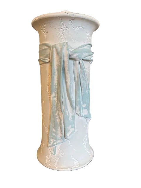 Item #878 Plaster Ribbon Lamp Pair by Sunset Lamp Co.