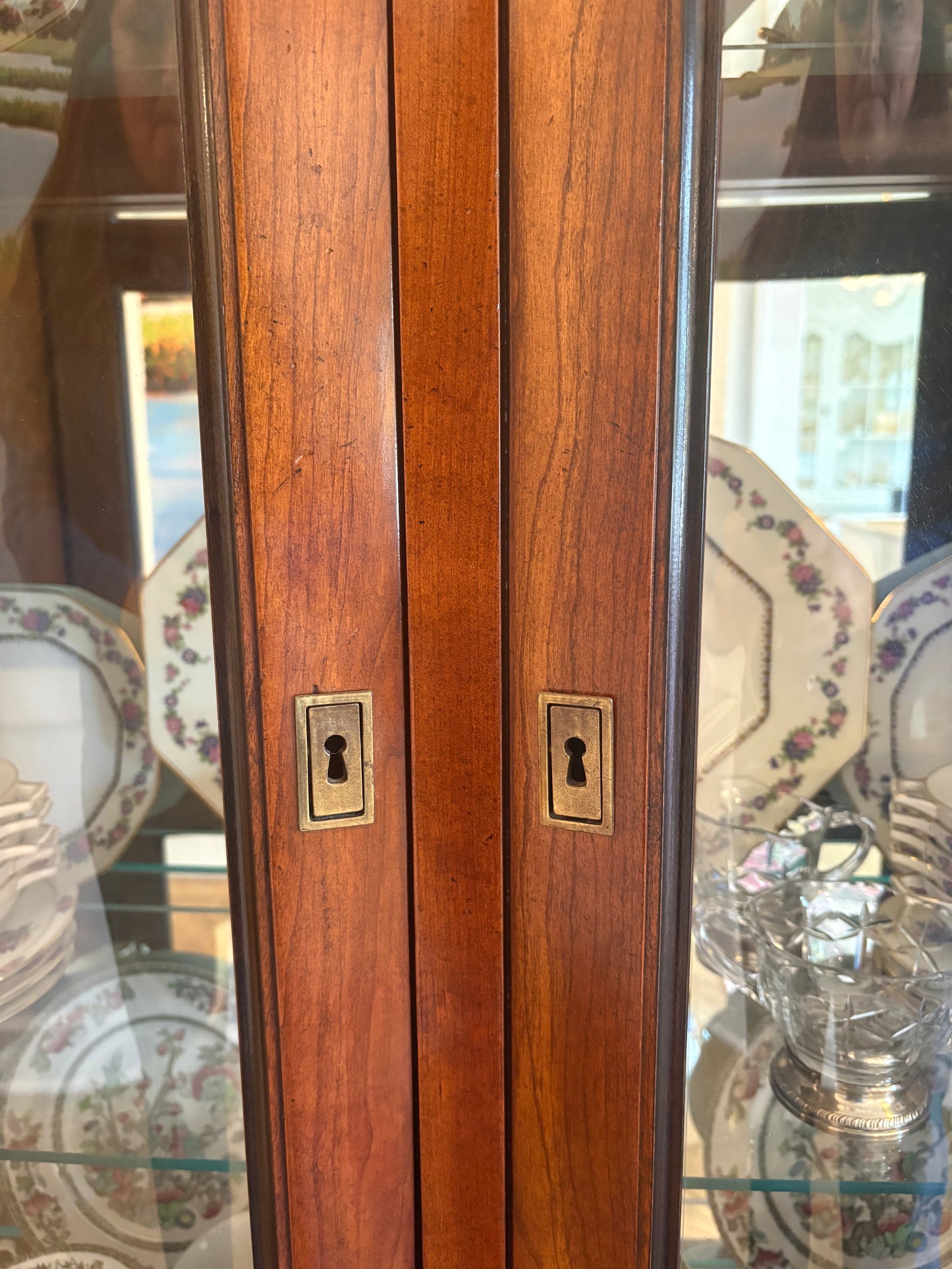 Item #907 Mahogany Curio Cabinet
