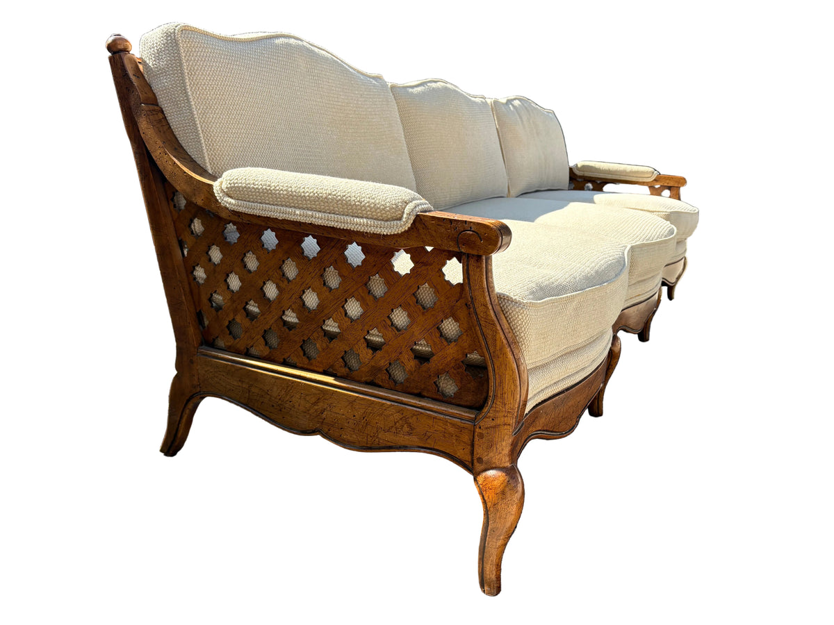 Item #879 Ladder Back Lattice Sofa by Kelly Furniture