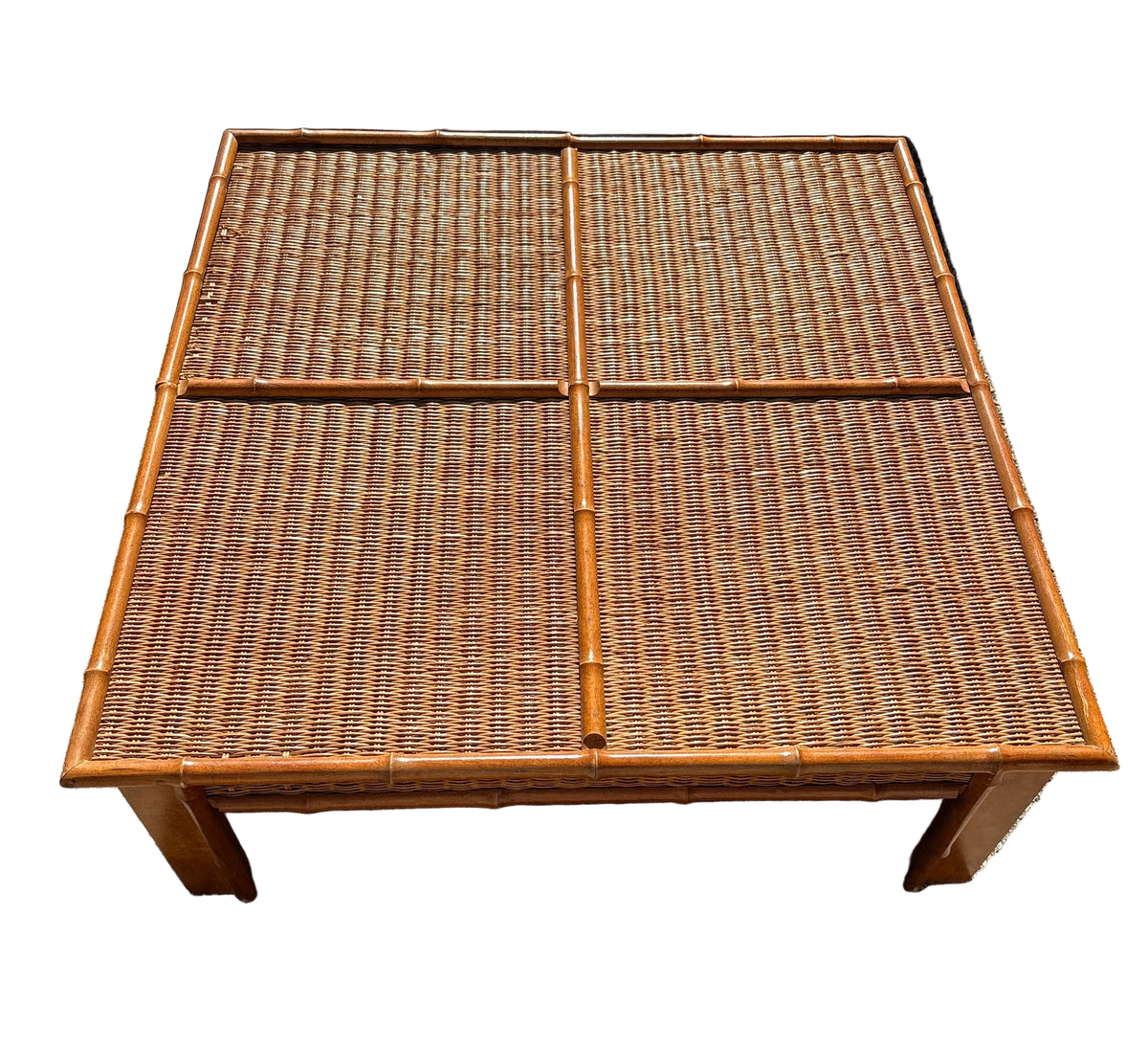 Item #899 Rattan Coffee Table