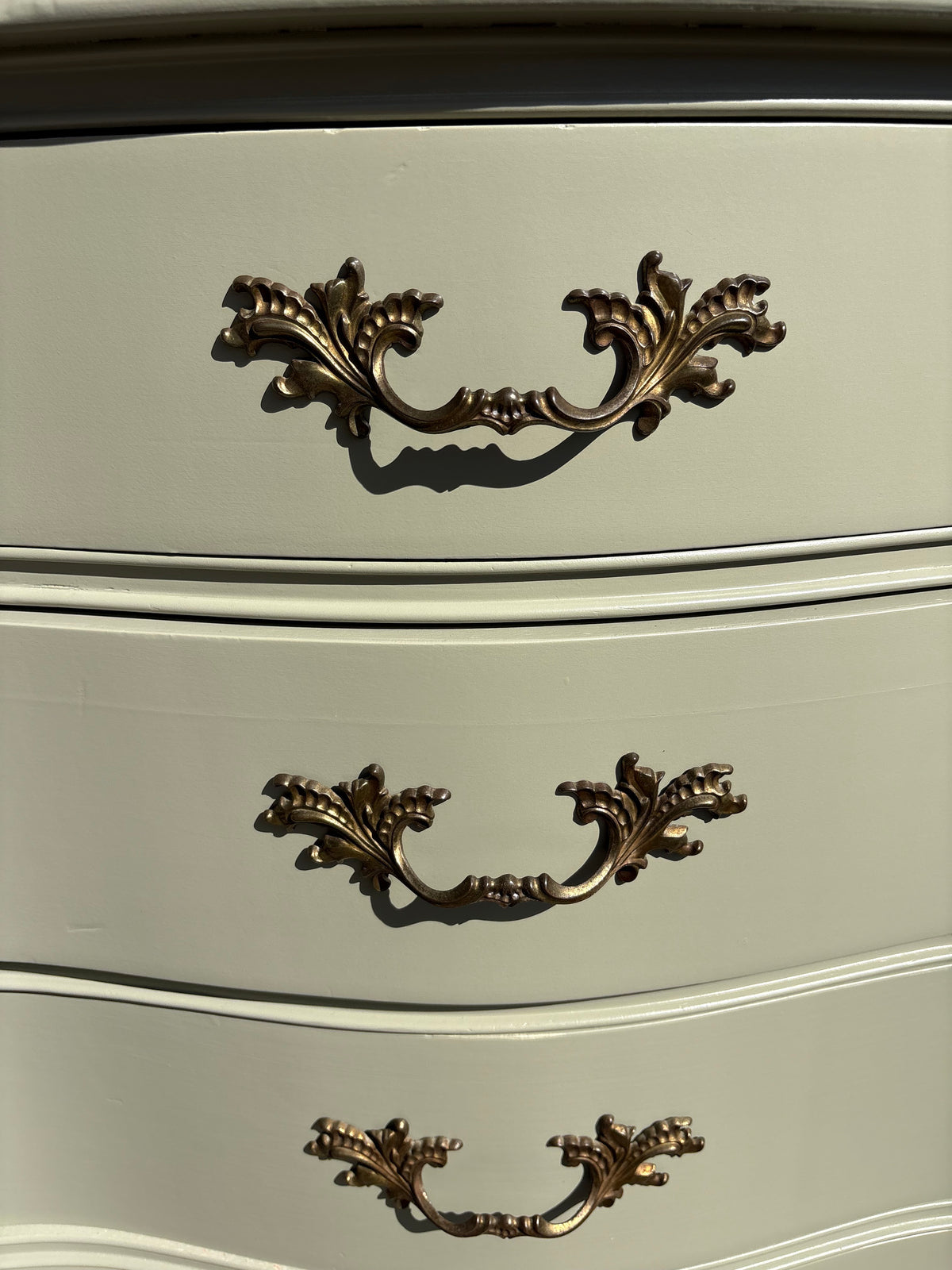 Item #781 French Provincial Style Serpentine Double Dresser
