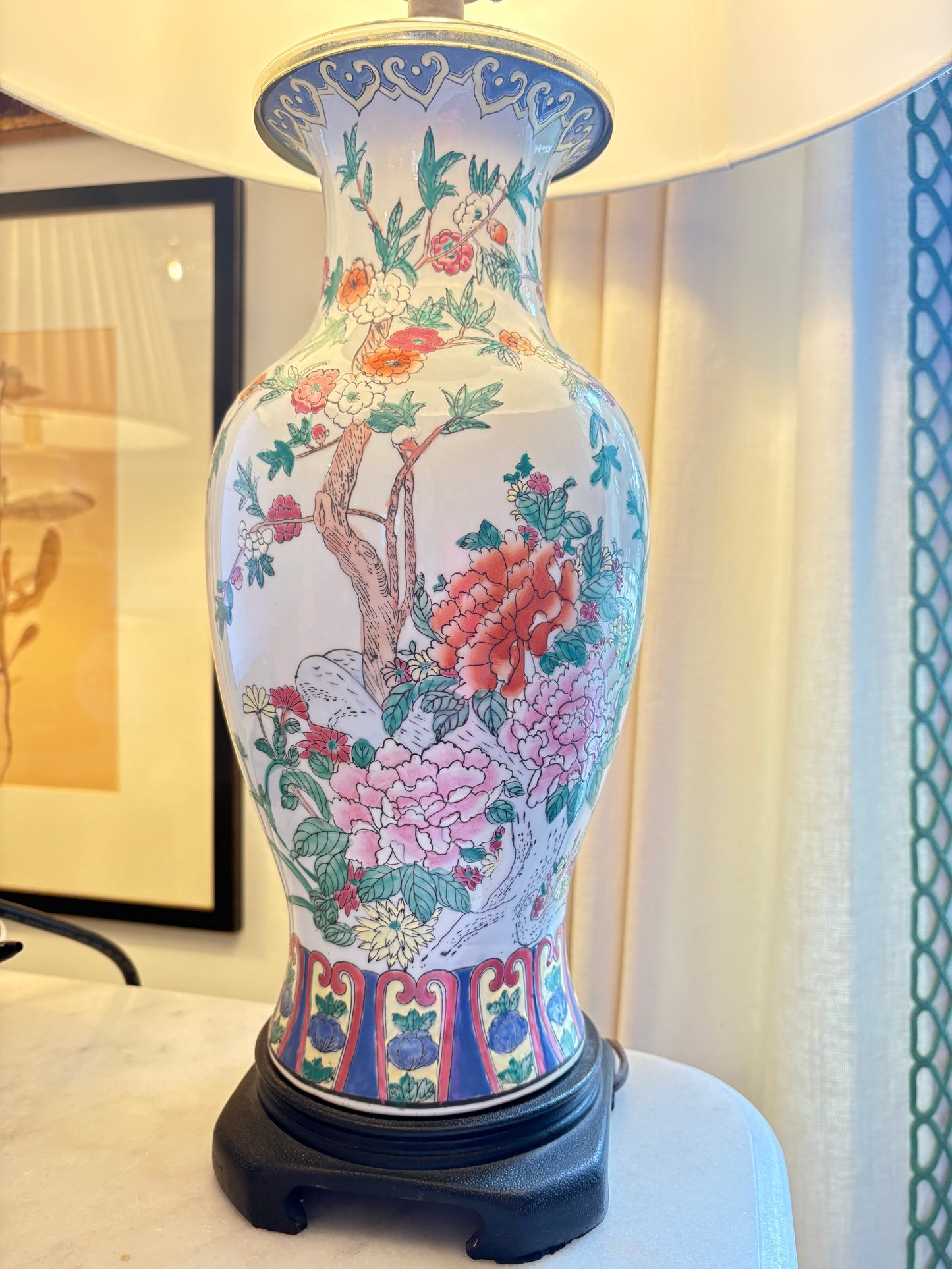 Item #914 Ginger Jar Tree Lamp