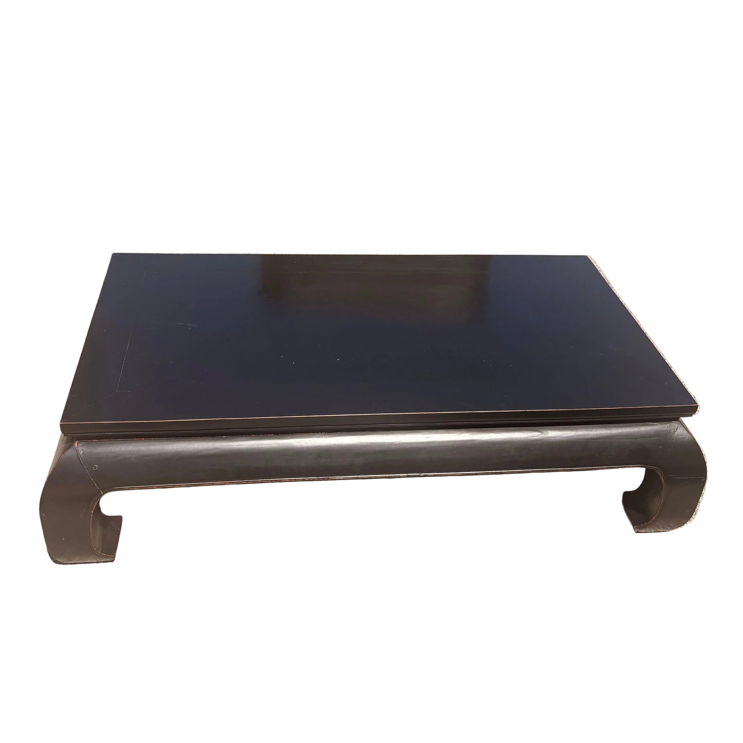 Item #935 Black Chinoiserie Wood Coffee Table