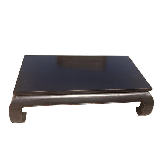 Item #935 Black Chinoiserie Wood Coffee Table