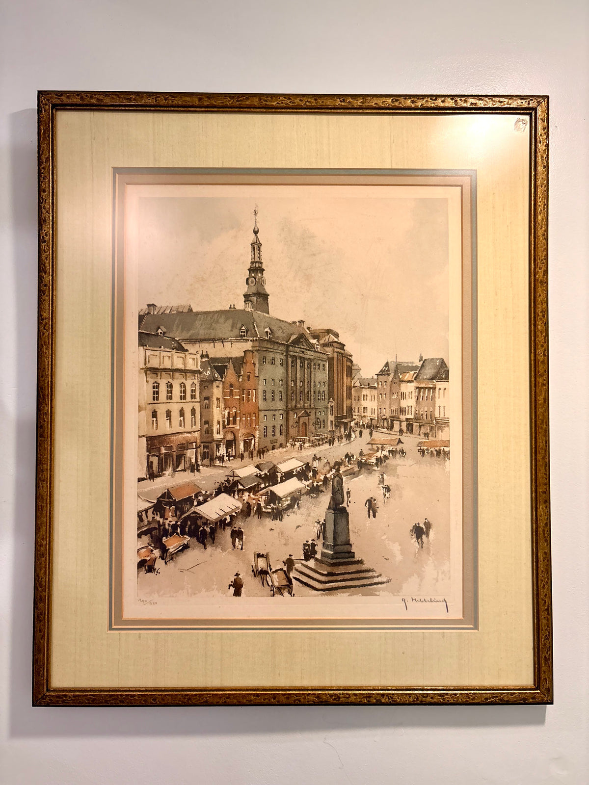 Item #953 Den Bosch Market Lithograph Artwork
