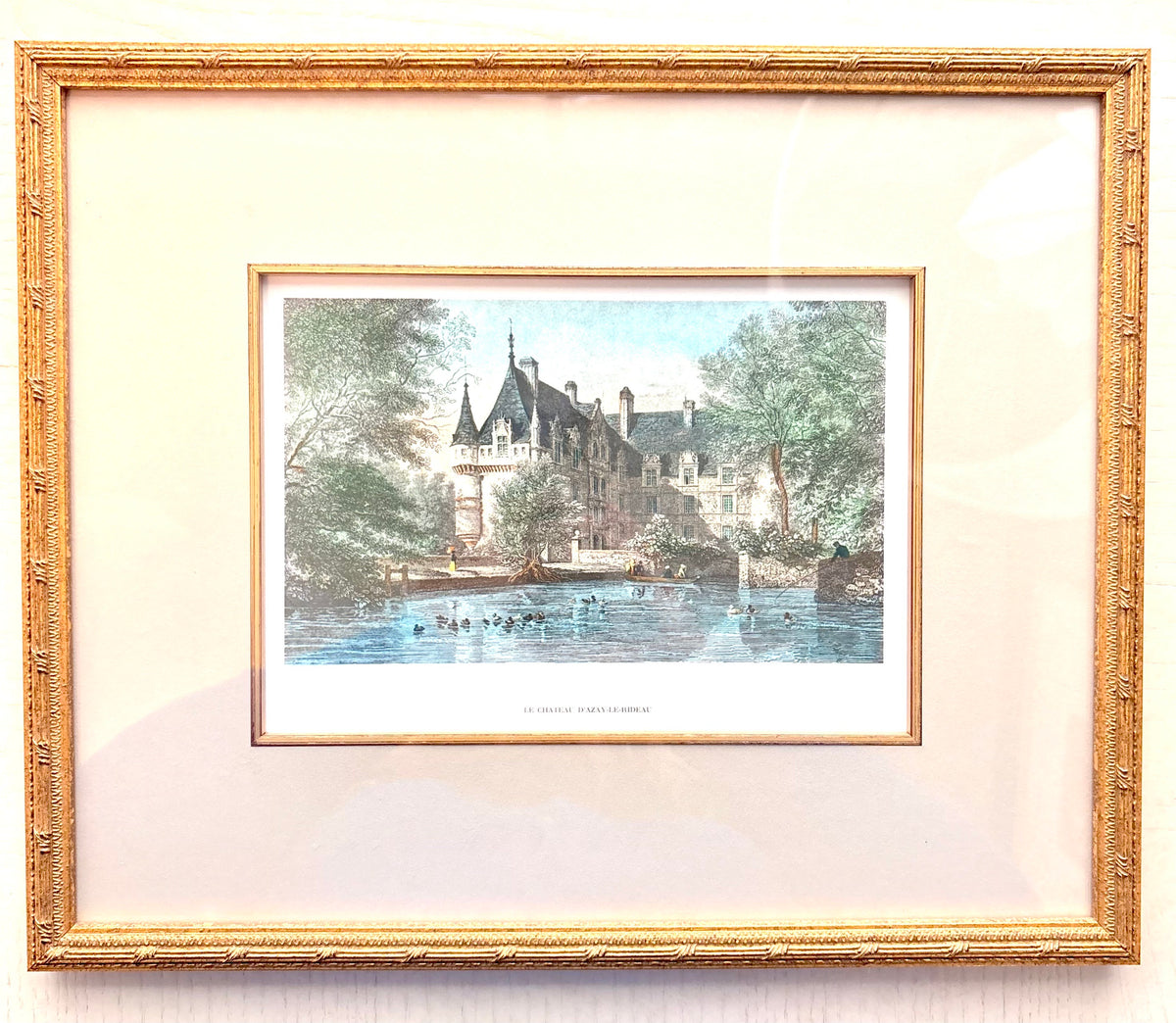 Item #947 Château d'Azay-le-Rideau Lithograph Artwork