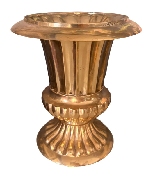 Item #1000 Pair of Brass Urns