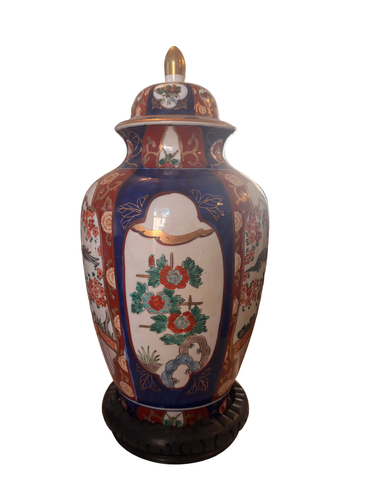 #1010 Japanese Gold Imari Vase