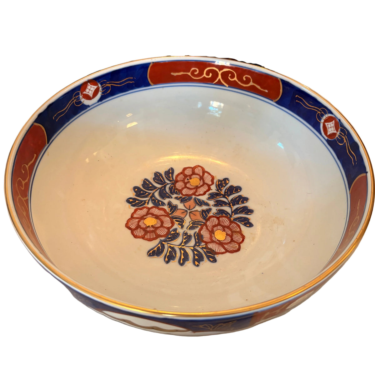 Item #1011 Japanese Gold Imari Charger Bowl