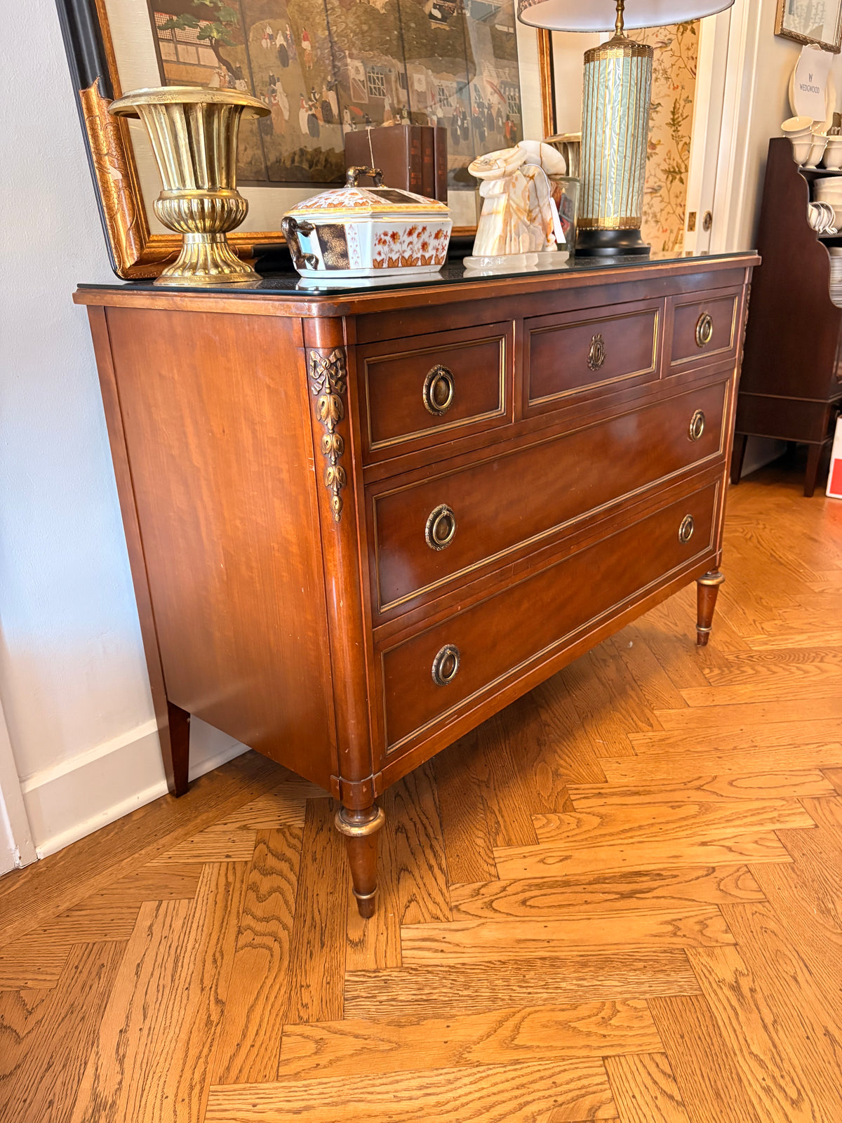 Item #1027 Louis XVI Commode Chest of Drawers