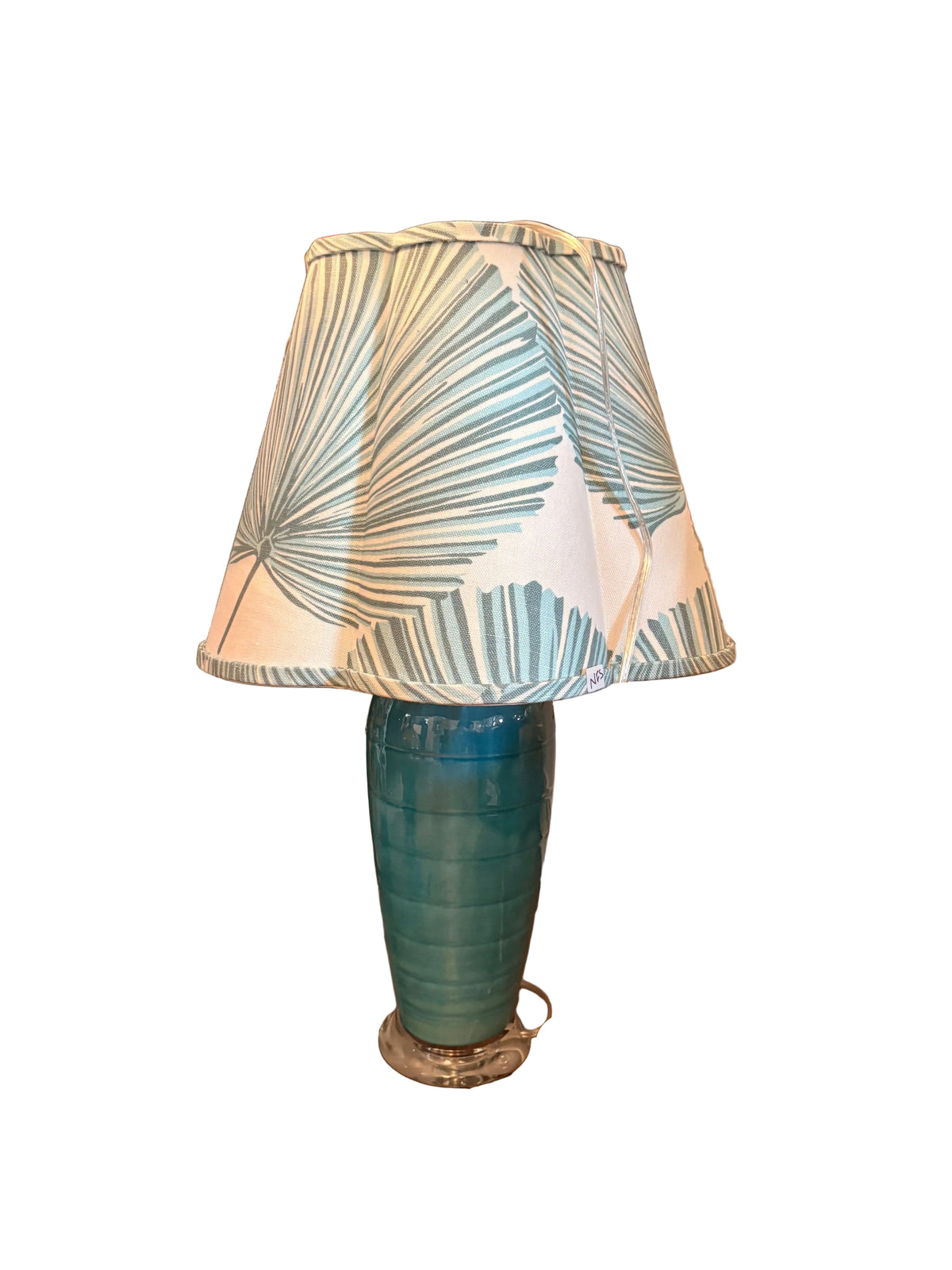 Item #64 Elysia Table Lamp Blue Glaze