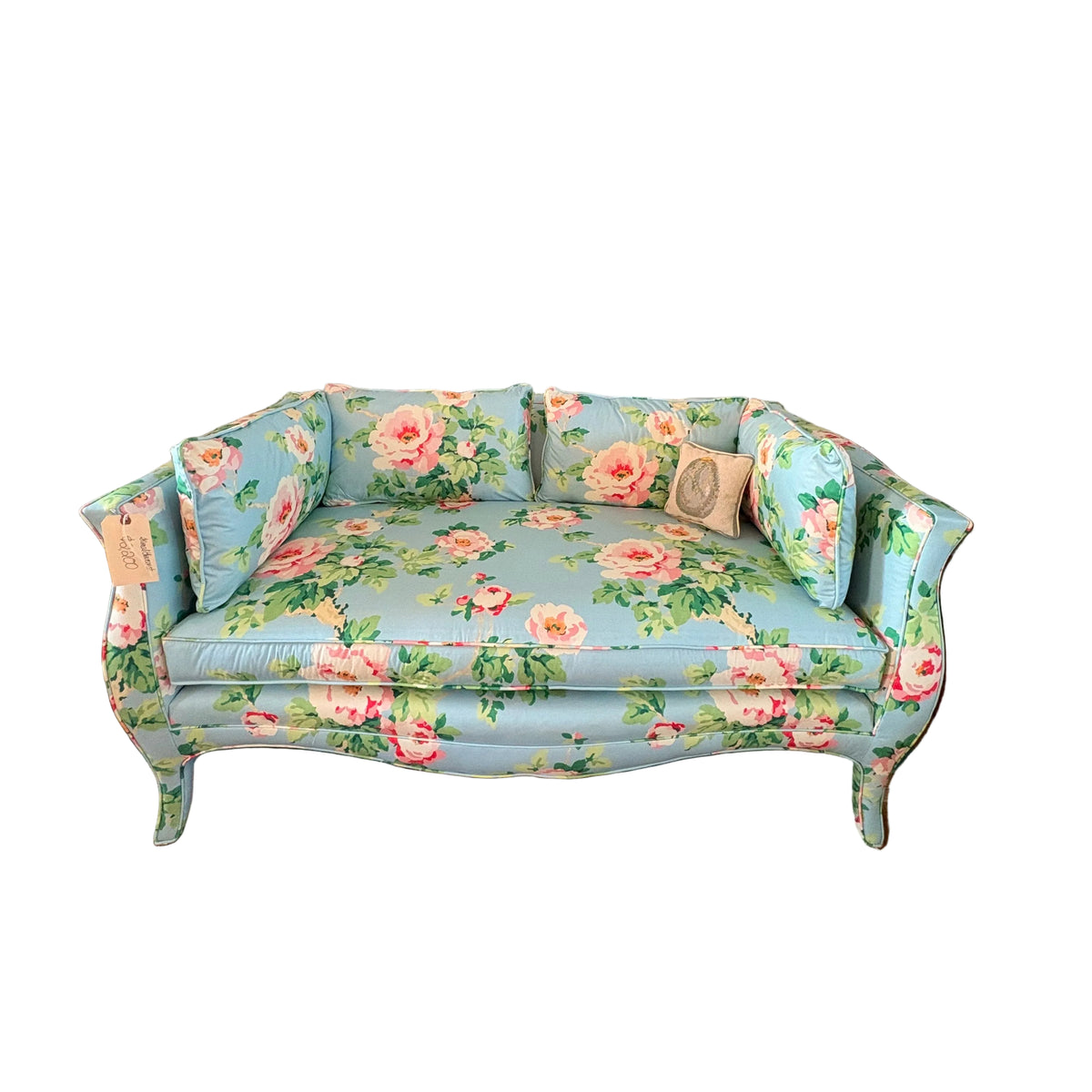 #1037 French Rose Settee Sofa