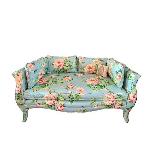 #1037 French Rose Settee Sofa