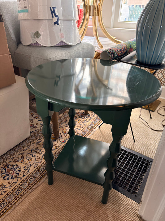 Item #1040 Green Side Table