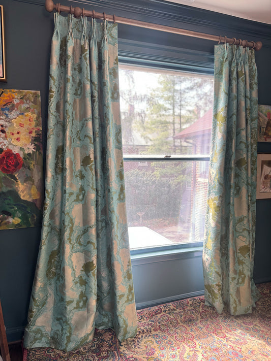 Item #41 Jadiete Pair of Window Panels (South Window) 85" Height