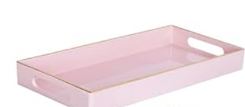 Lucite Pink Tray
