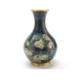 Item #556 Chinese Cloisonne Enamel on Brass Flower Vase